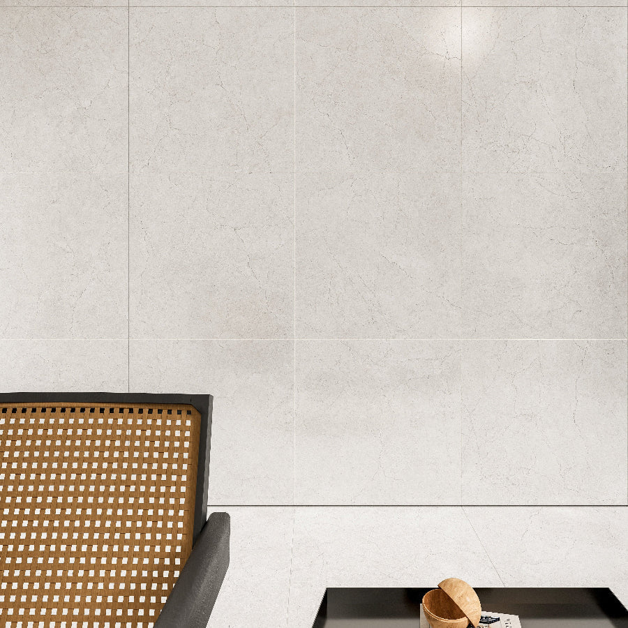 Crema Marfil 600x1200 Silktec Bianco Marble Look Tile