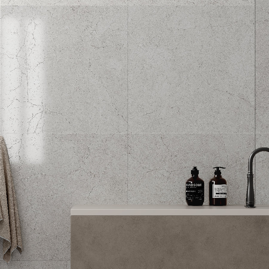 Crema Marfil 600x1200 Silktec Bianco Marble Look Tile