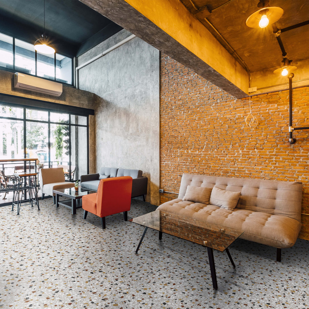 Agglo Lido 600x600mm Matt Terrazzo Look Tile