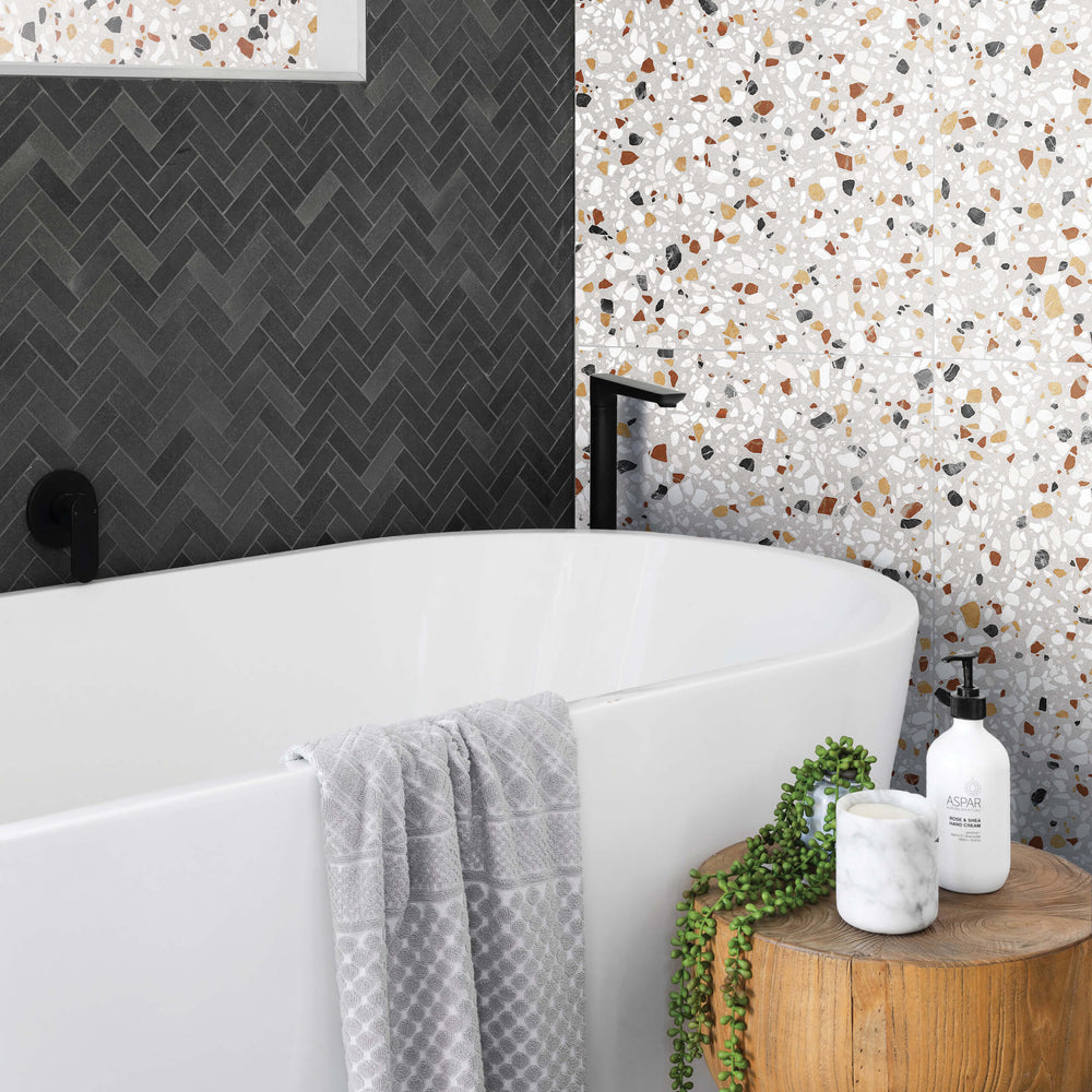 Agglo Lido 600x600mm Matt Terrazzo Look Tile