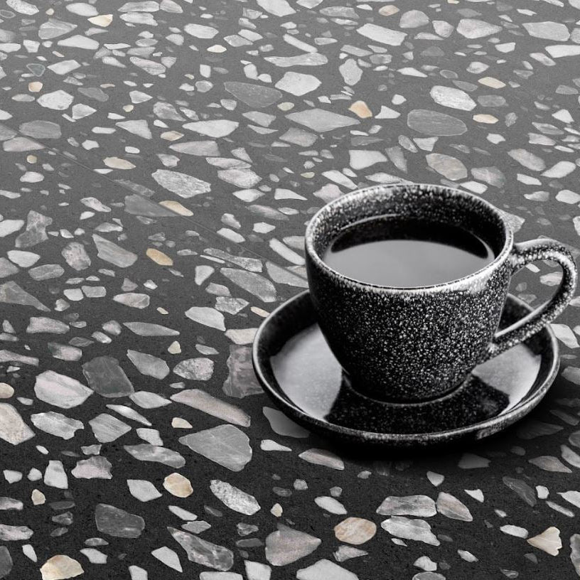 Agglo Lido 600x600mm Matt Terrazzo Look Tile