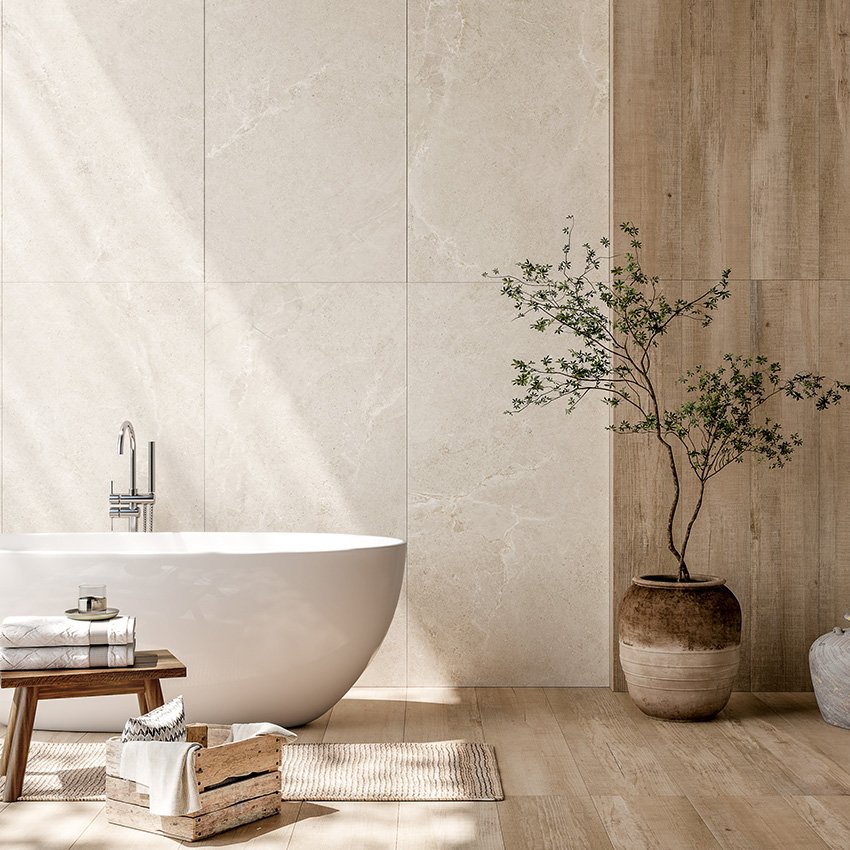Anthology Crema 300x600mm External Natural Stone Look tile