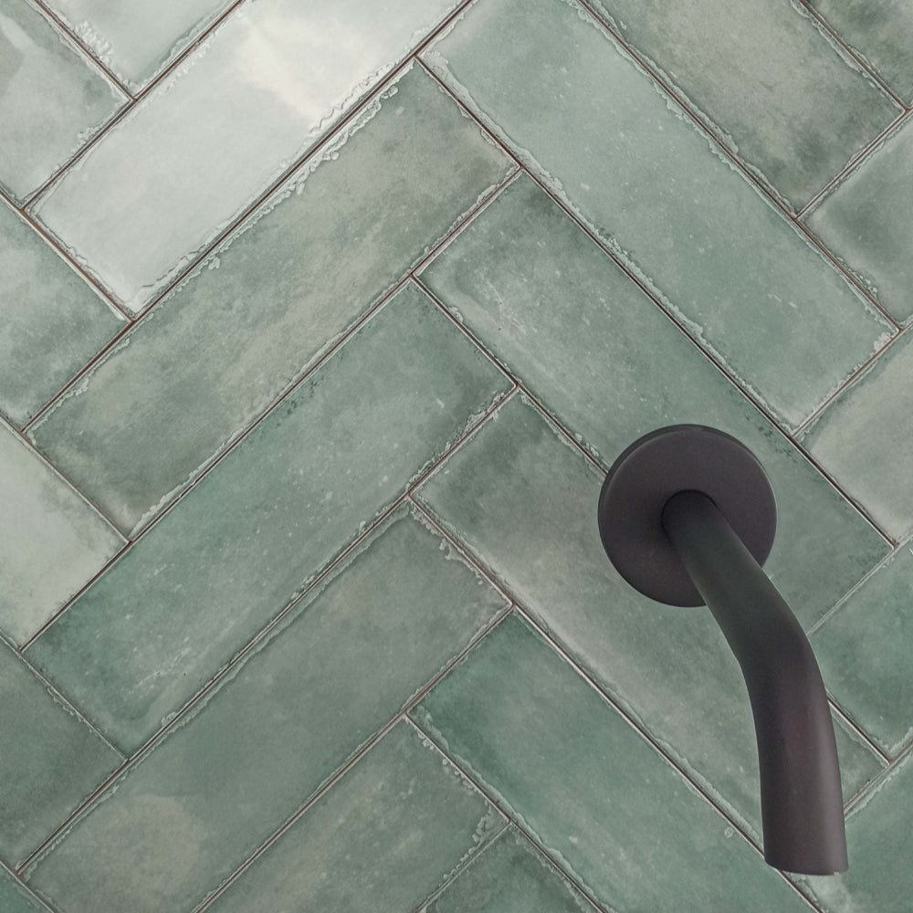 Atlantique Amande Gloss 69x240mm Handmade Look Almond Subway Tile