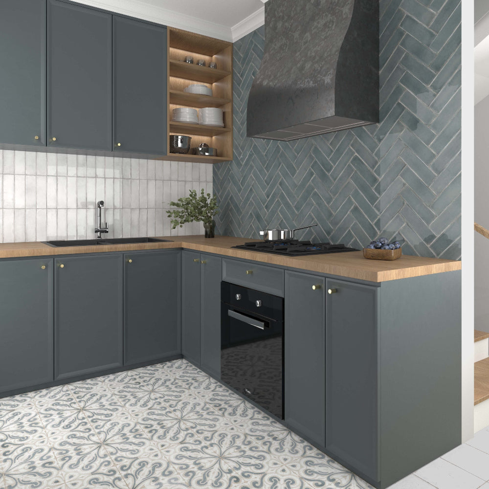 Atlantique Amande Gloss 69x240mm Handmade Look Almond Subway Tile