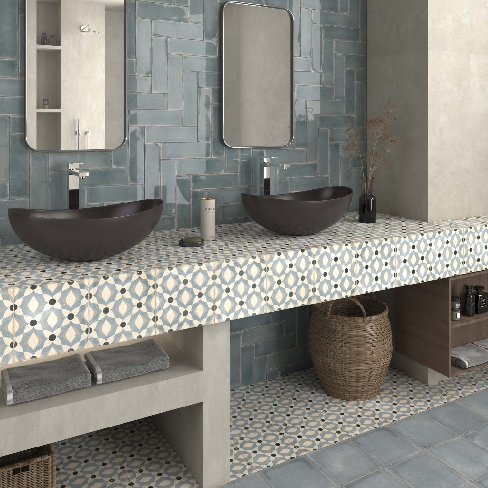 Atlantique Amande Gloss 69x240mm Handmade Look Almond Subway Tile