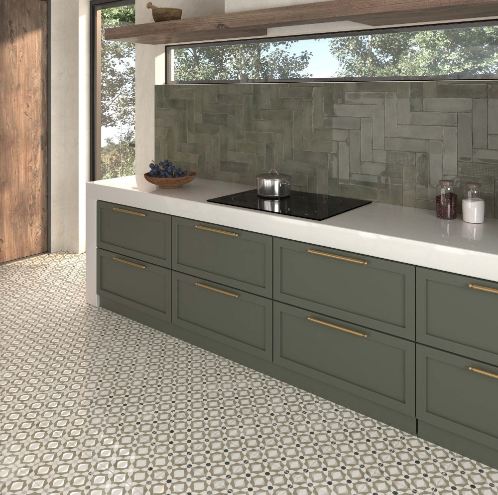 Atlantique Amande Gloss 69x240mm Handmade Look Almond Subway Tile