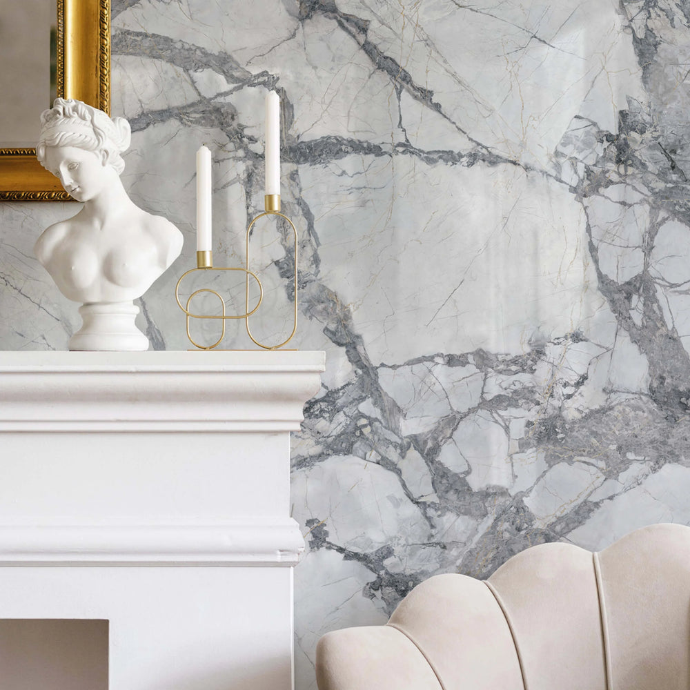 Aurora Invisible Grey 600x1200mm Marble Look Tile