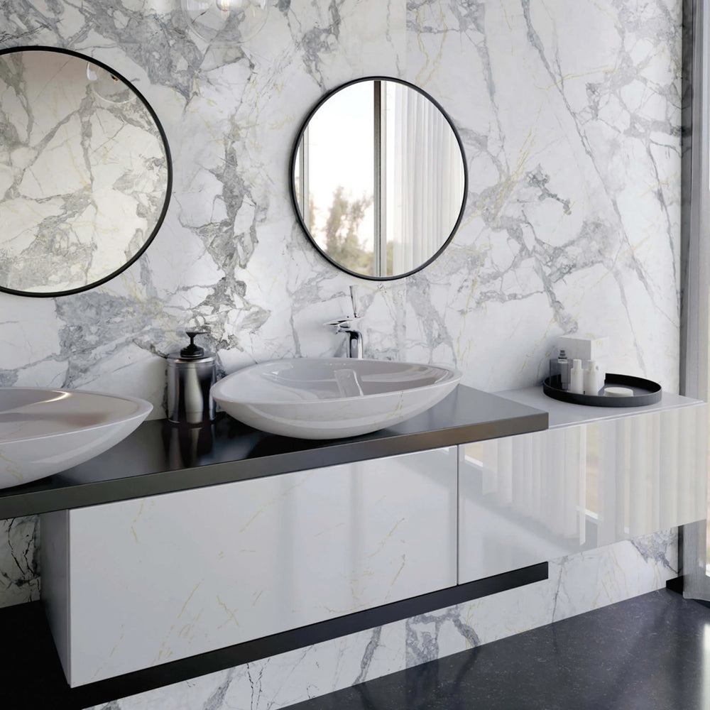 Aurora Invisible Grey 600x1200mm Marble Look Tile