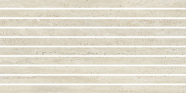 Avoca 300x600 Slats Décor Tile Matt Sabbia Vein Cut Travertine Look Tile