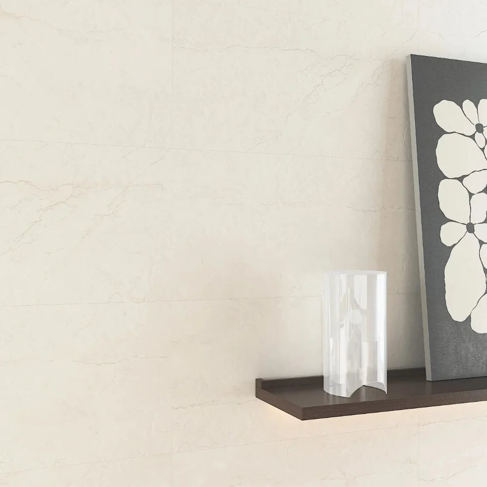 Botticino Alabaster Matt 600x600 Light Beige Marble Look Tile