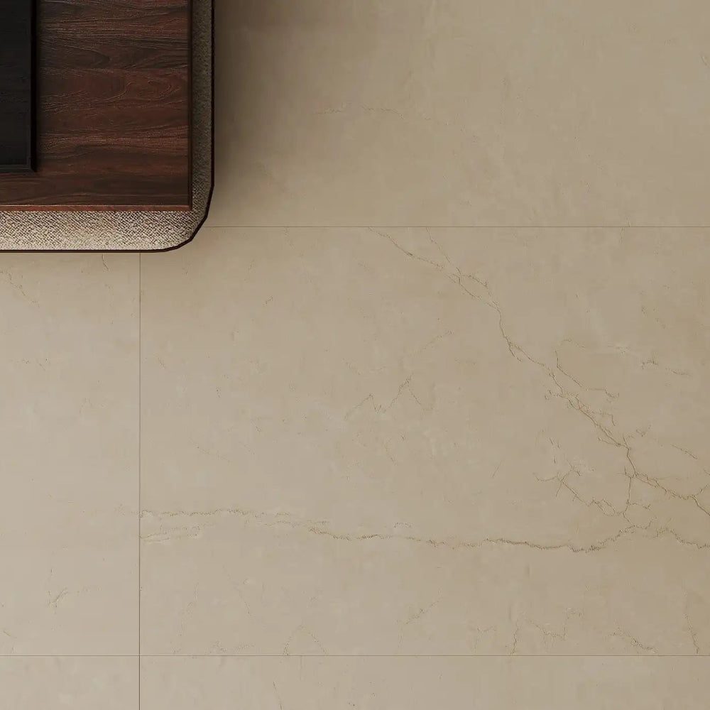 Bottacino Alabaster Matt 600x1200 Light Beige 3D Flute Feature Marble Look Tile