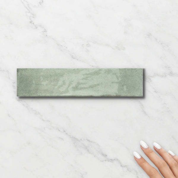 Acquarello Sage 60x246mm Gloss Ceramic Subway Tile