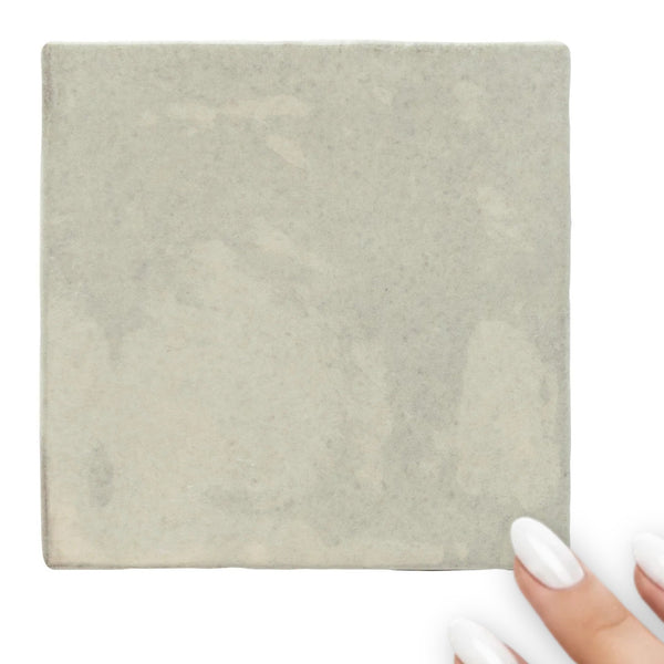 Majorca Cement Gloss Porcelain Square Splashback Wall Tile 100x100mm