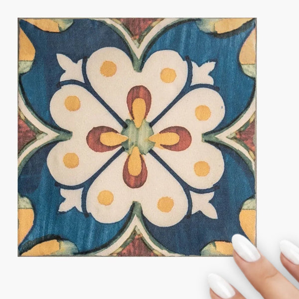 Marlow Elvissa Matte 115x115mm Encaustic Look Porcelain Tile