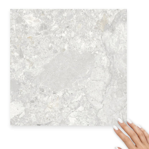 Matera Cielo Grey Stone Look Matt Porcelain Floor & Wall Tile 300×300mm