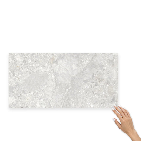 Matera Cielo Grey Stone Look Matt Porcelain Floor & Wall Tile 300×600mm