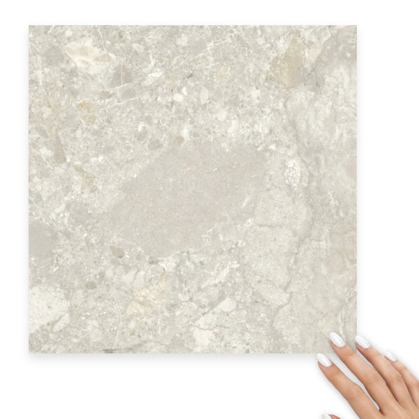 Matera Terra Greige Stone Look Matt Porcelain Floor & Wall Tile 300×300mm