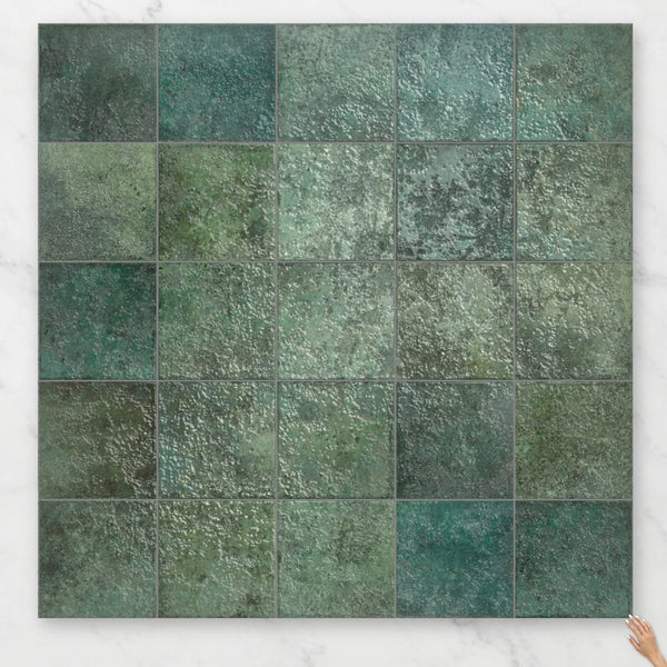 Tahiti Emerald 147x147 Gloss Porcelain Tile