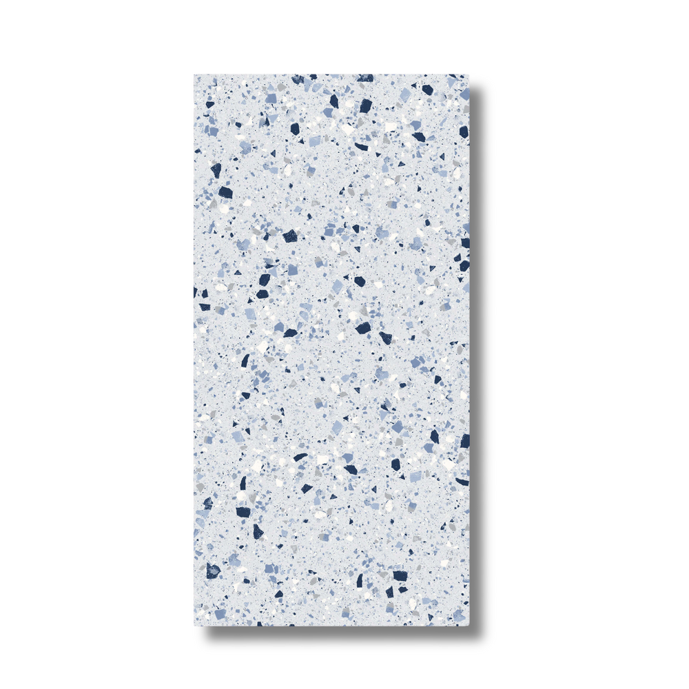 Venice Silver 600x600mm Matt Terrazzo Look Tile