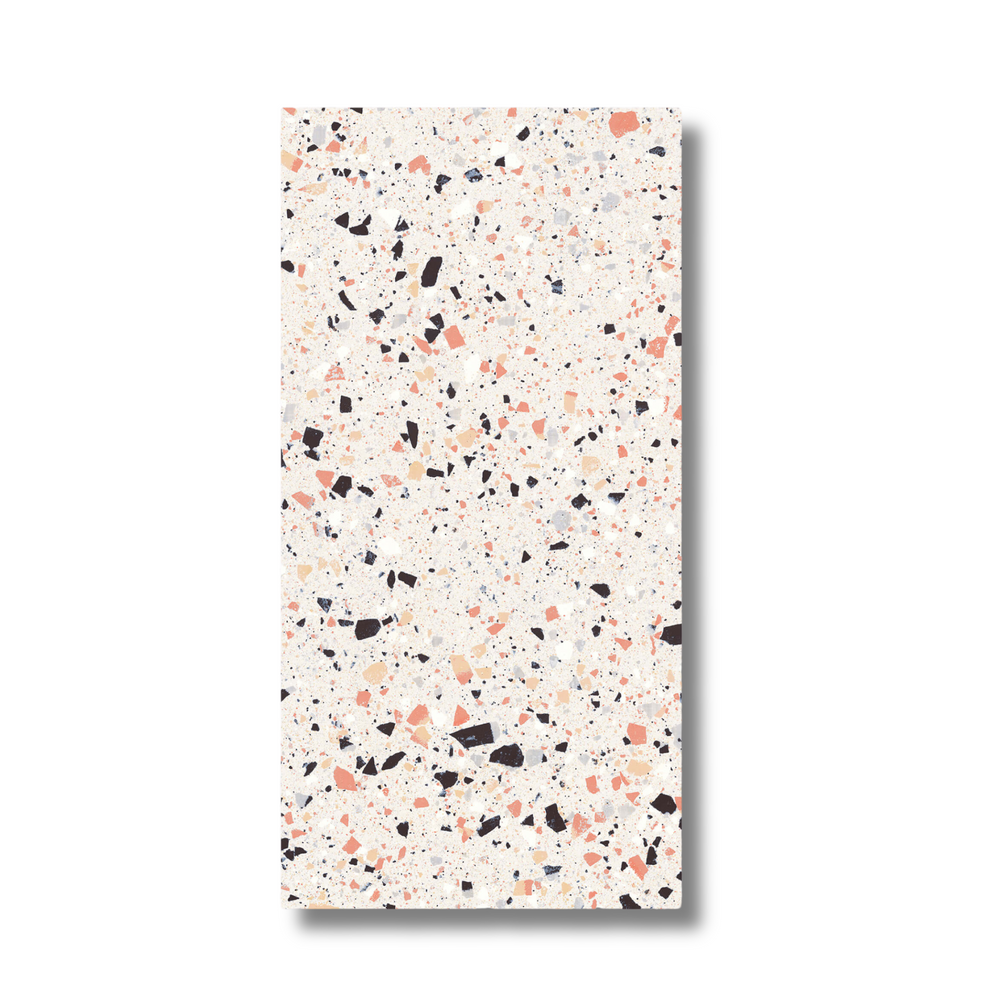Venice Silver 600x600mm Matt Terrazzo Look Tile