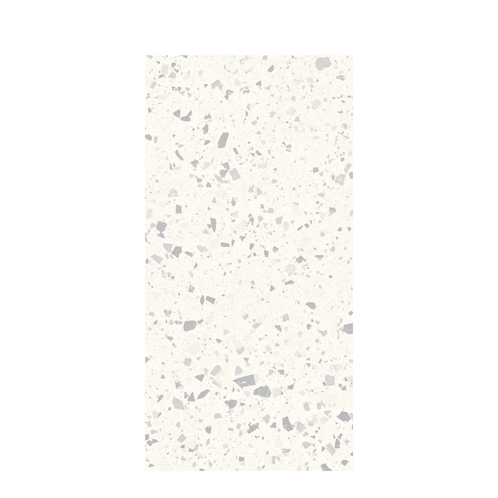 Venice Silver 600x600mm Matt Terrazzo Look Tile
