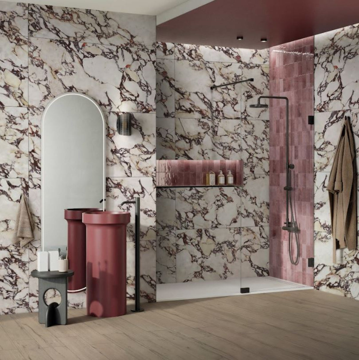 Wonderland Calacatta Viola 600x600mm Marble Look Tile