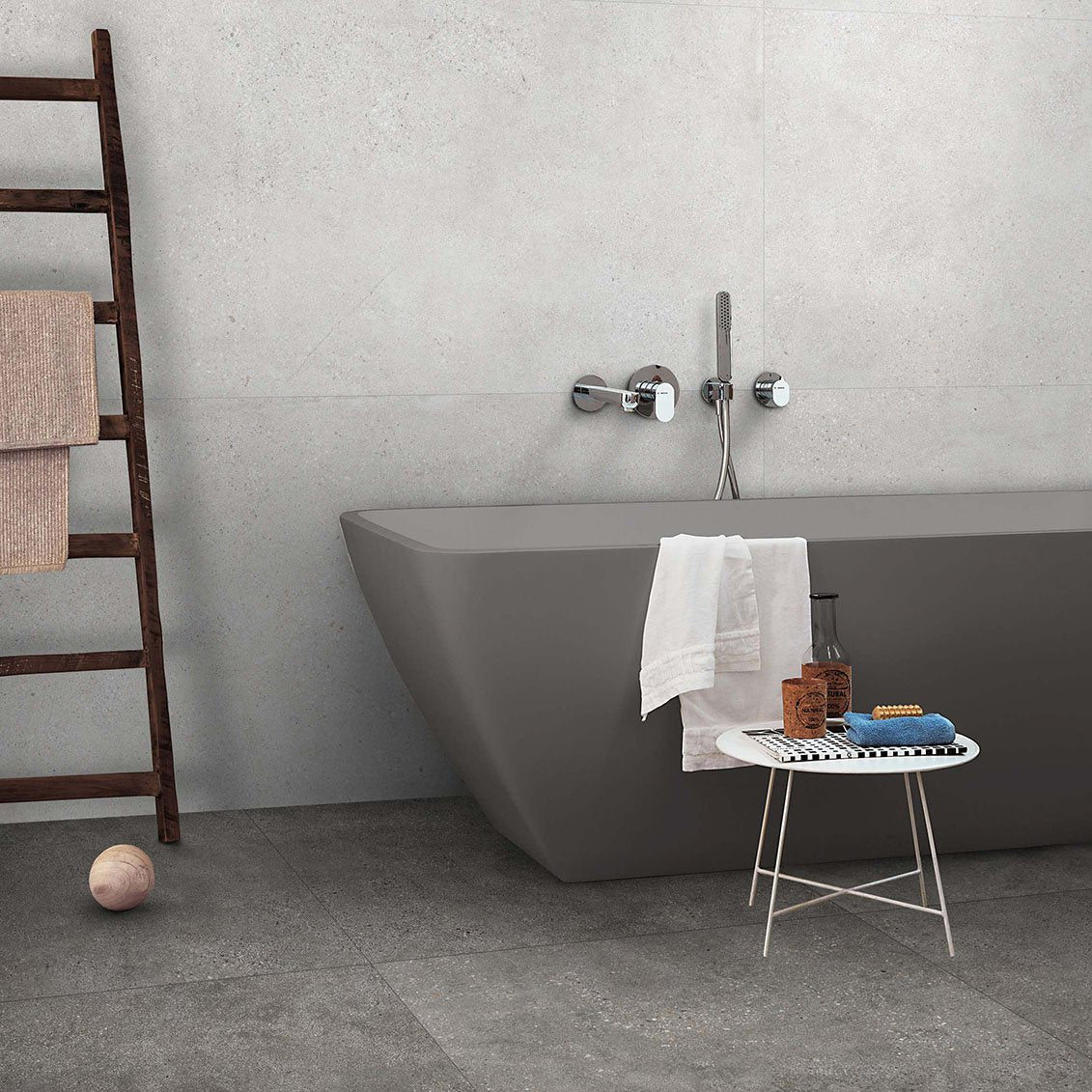 Concrete Rock Grey 300x600 Matt Concrete Look Tile
