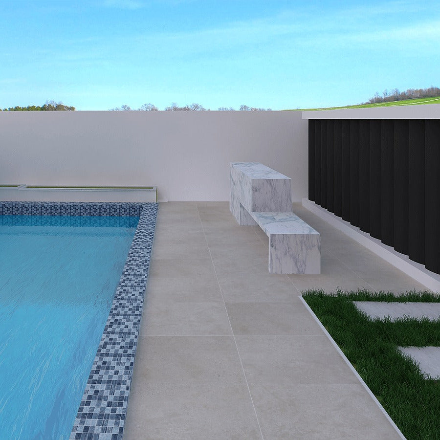 Concave Stack Mosaic Tile Concave