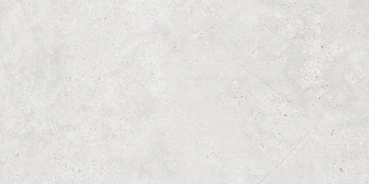 Concrete Rock White 600x1200 Lappato Concrete Look Tile