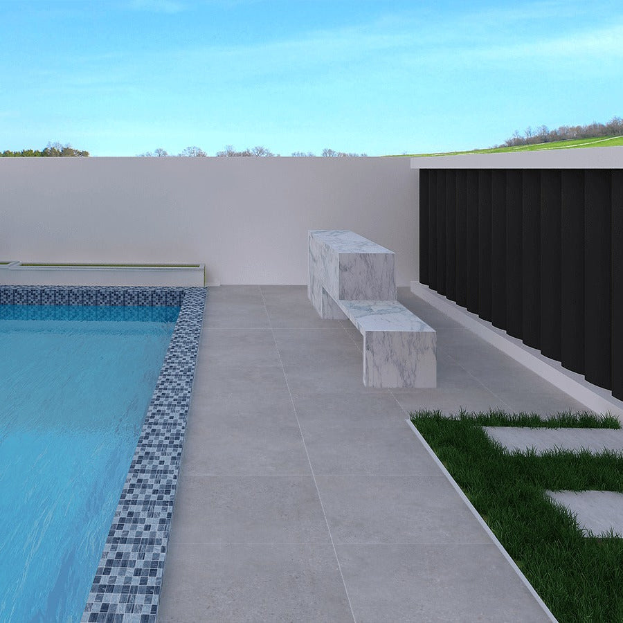 Concave Stack Mosaic Tile Concave