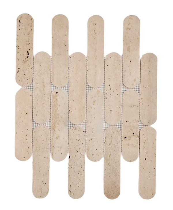 Connect Rome Natural Travertine Mosaic Tile Honed 294x302