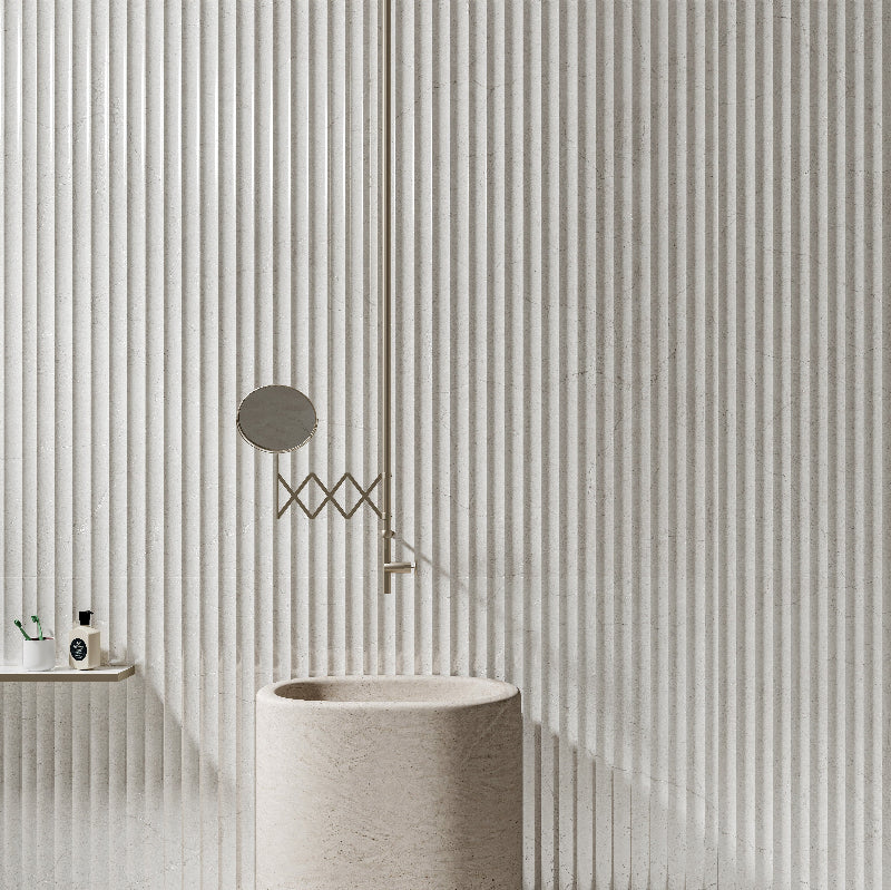 Crema Marfil 600x1200 Silktec Bianco Marble Look Tile