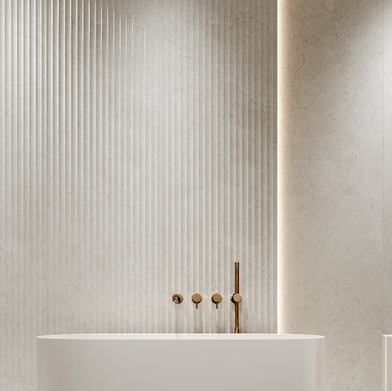 Crema Marfil 600x1200 Silktec Bianco Marble Look Tile