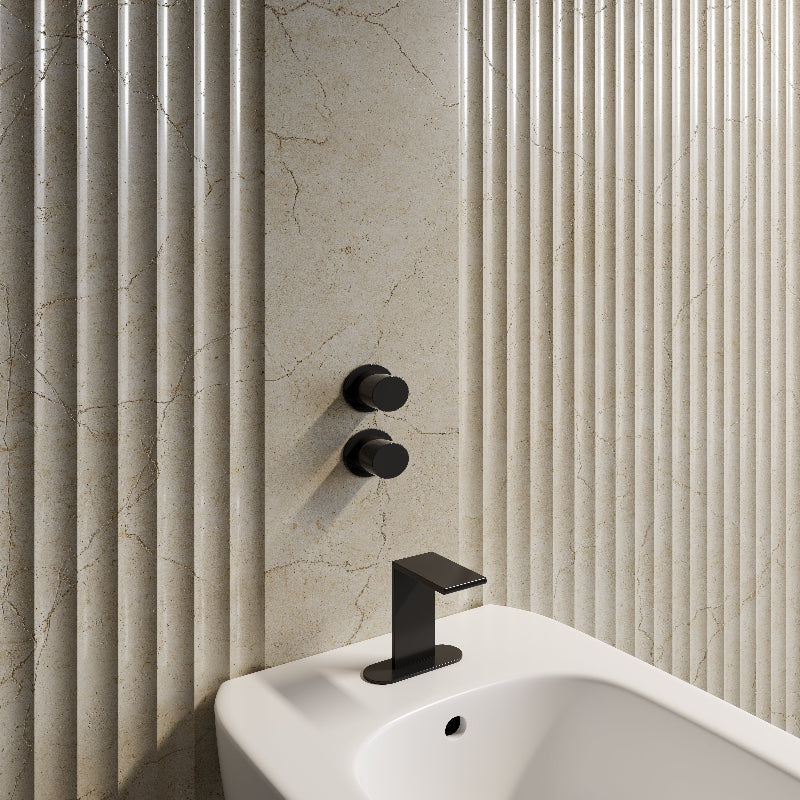 Crema Marfil 600x1200 Silktec Bianco Marble Look Tile
