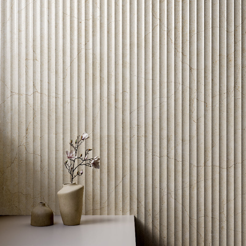 Crema Marfil 600x1200 Silktec Bianco Marble Look Tile