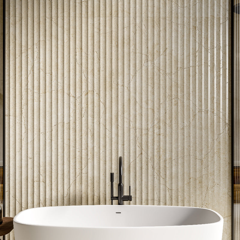 Crema Marfil 600x1200 Silktec Bianco Marble Look Tile