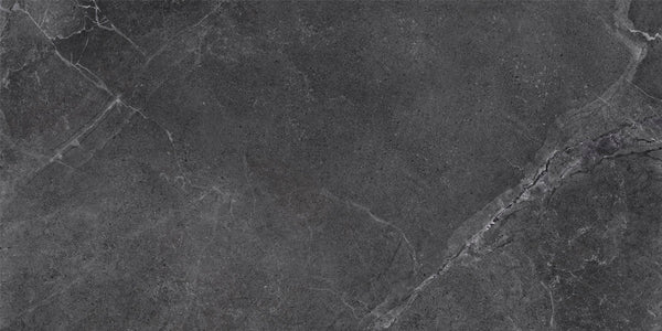 Enzo Coal Lappato 600x1200mm Stone Look Porcelain Tile