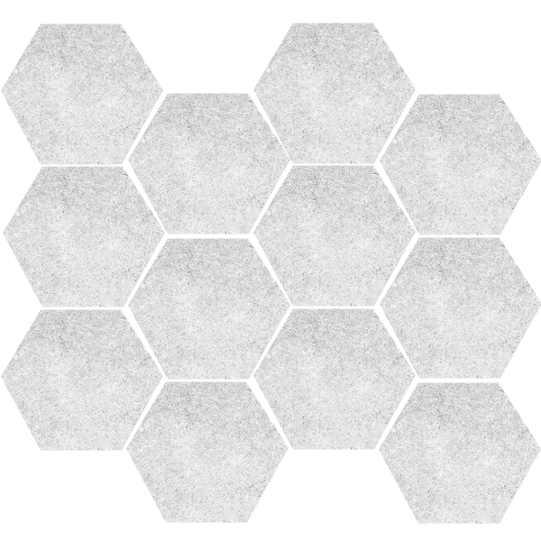 Enzo Moon SurfaceTec® Hexagon Mosaic 265x305mm Anti-Slip Stone Look Porcelain Tile