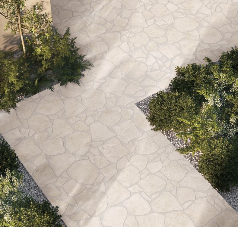 Enzo Sand SurfaceTec® Set Crazy Pave Anti-Slip Stone Look Porcelain Tile