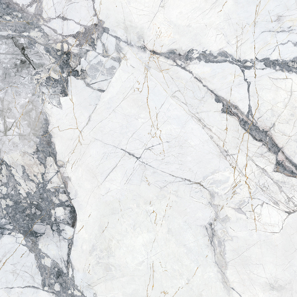 Aurora Invisible Grey 600x600mm Marble Look Tile