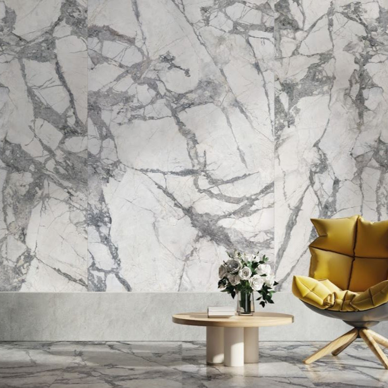 Aurora Invisible Grey 600x1200mm Marble Look Tile