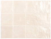 Iris Ivory 100x100mm Spanish Small Square Ceramic Wall Tile