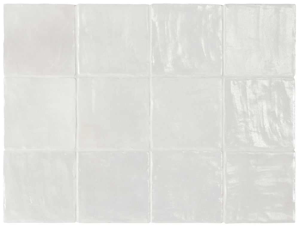 Iris Ivory 100x100mm Spanish Small Square Ceramic Wall Tile
