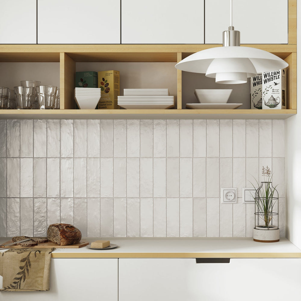 Iris Ivory 100x100mm Spanish Small Square Ceramic Wall Tile