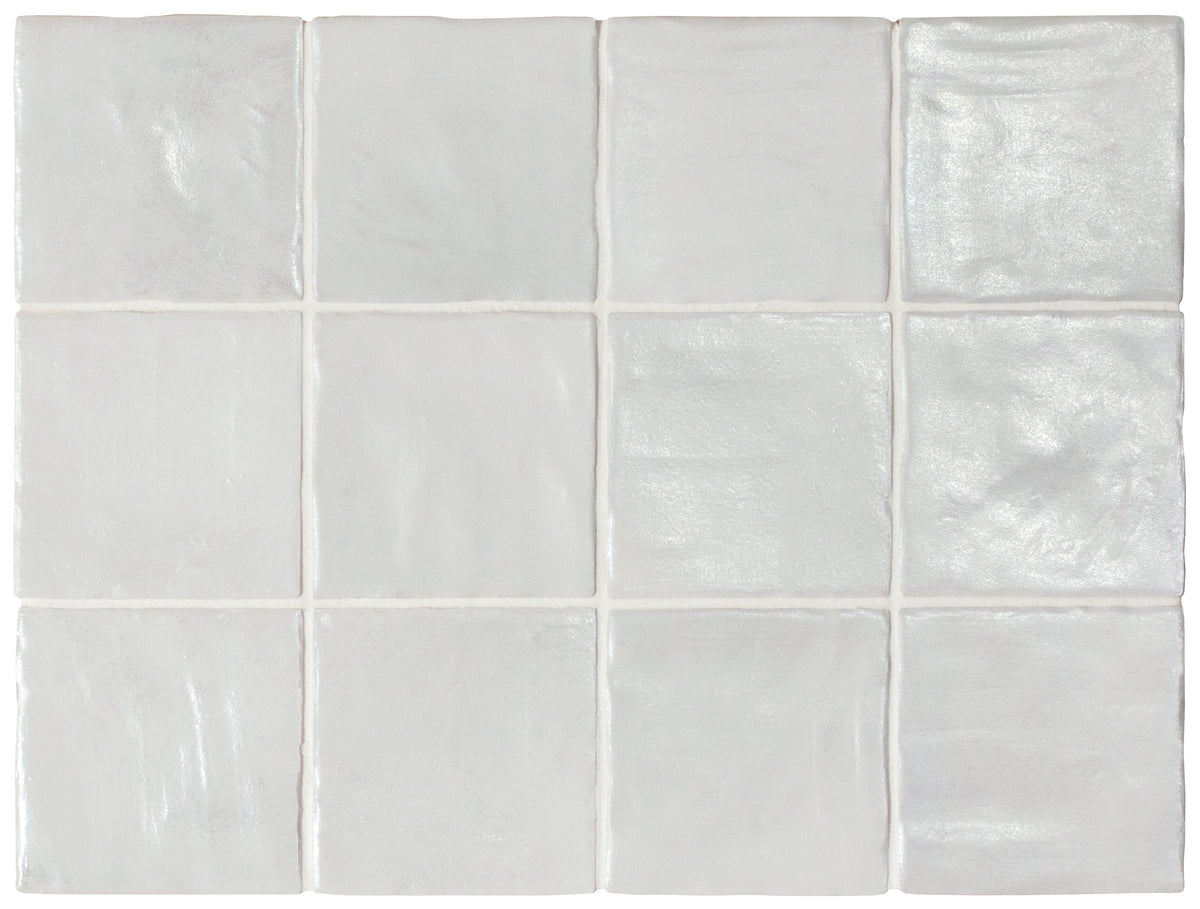 Iris Silver 100x100mm Spanish Small Square Ceramic Wall Tile