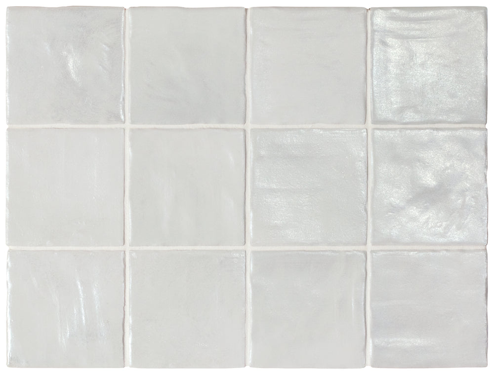 Iris Ivory 100x100mm Spanish Small Square Ceramic Wall Tile