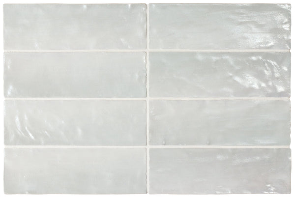 Iris Silver 200x65mm Spanish Ceramic Subway Wall Tile