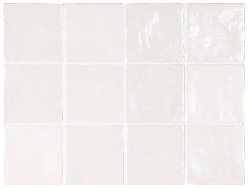 Iris Ivory 100x100mm Spanish Small Square Ceramic Wall Tile