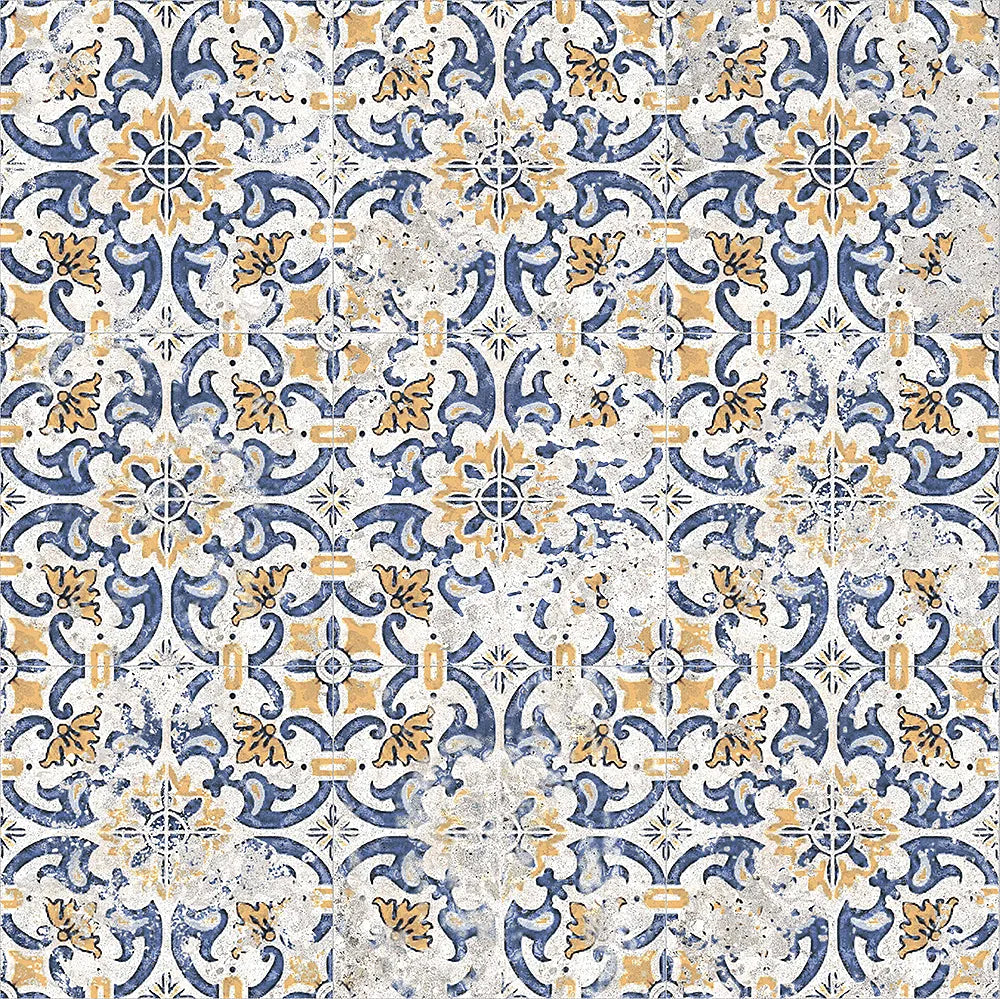Mystique Porto 205x205mm Vintage Encaustic Look Tile