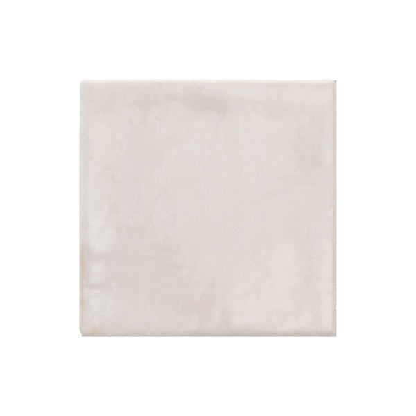 Majorca Off White Gloss Porcelain Square Wall Tile 100x100mm